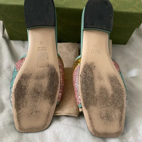 Gucci Sequin Multico Flat - Picture 8 of 11